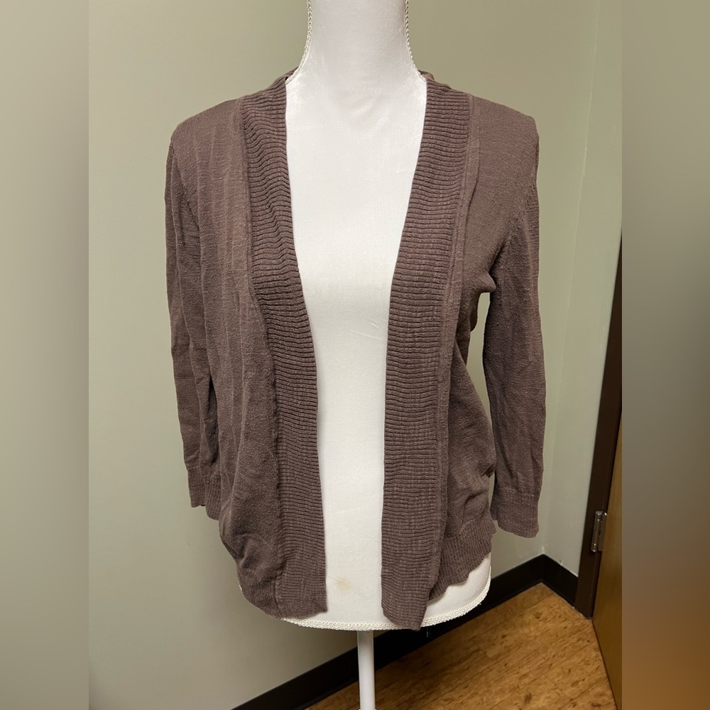 Brown sweater cardigan